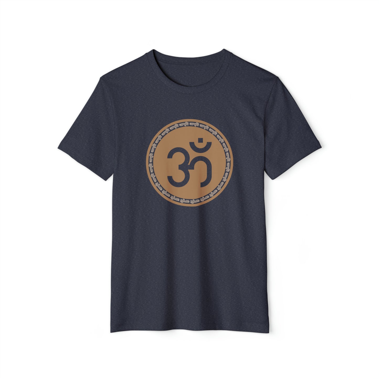 Om Unisex Recycled Organic T-Shirt (Navy)