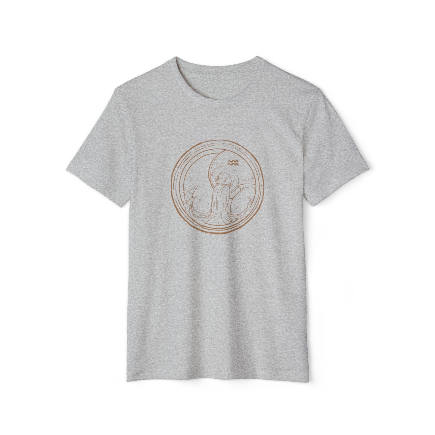 Aquarius Unisex Recycled Organic T-Shirt (Athletic Grey)