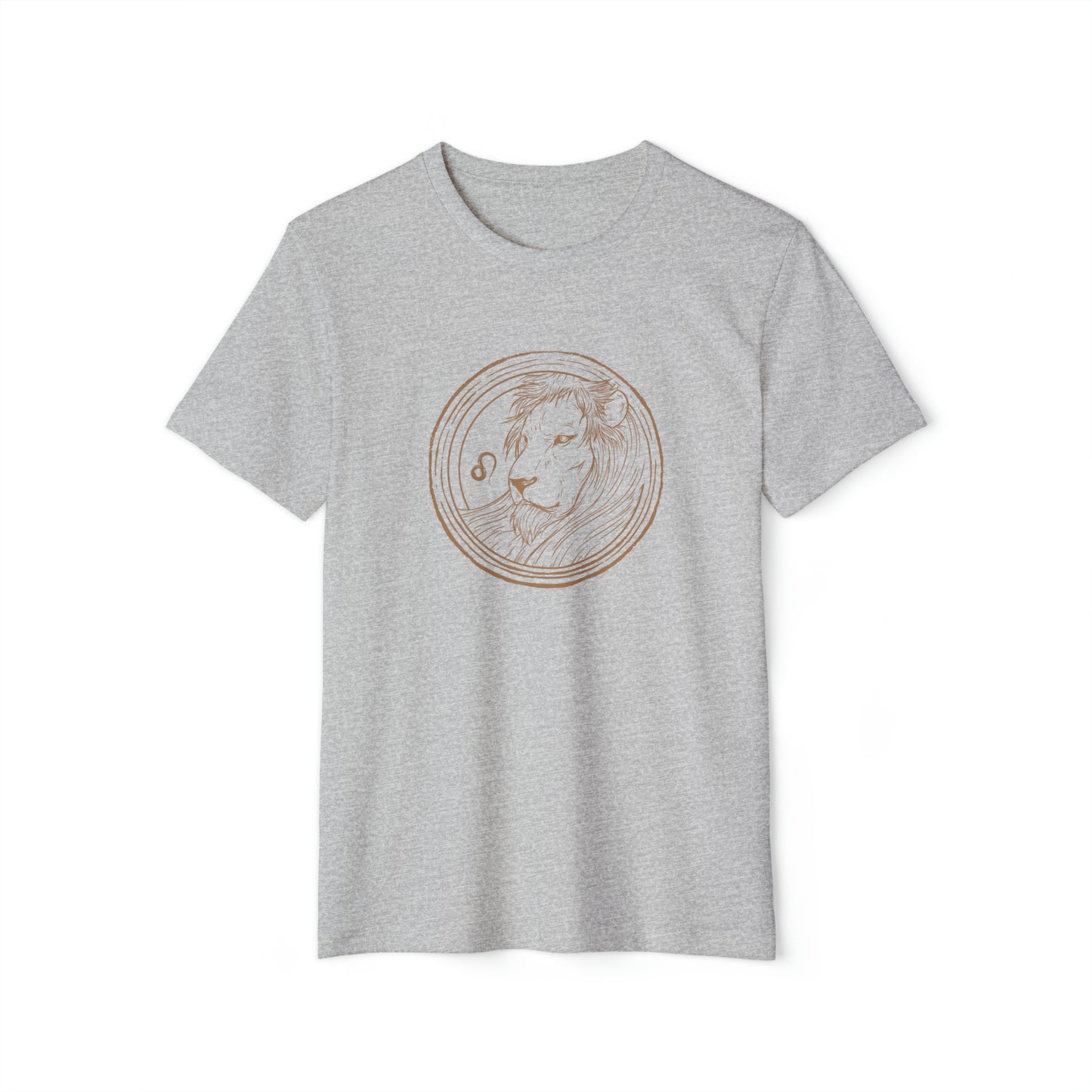 Leo Unisex Recycled Organic T-Shirt (Athletic Grey)