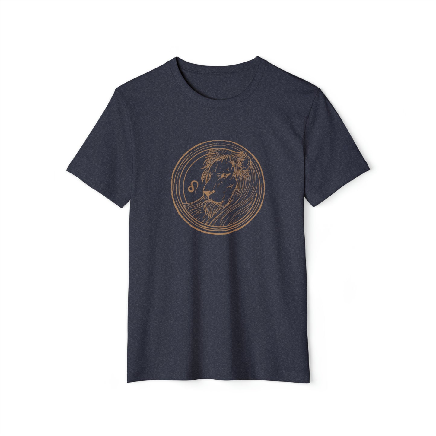Leo Unisex Recycled Organic T-Shirt (Navy)