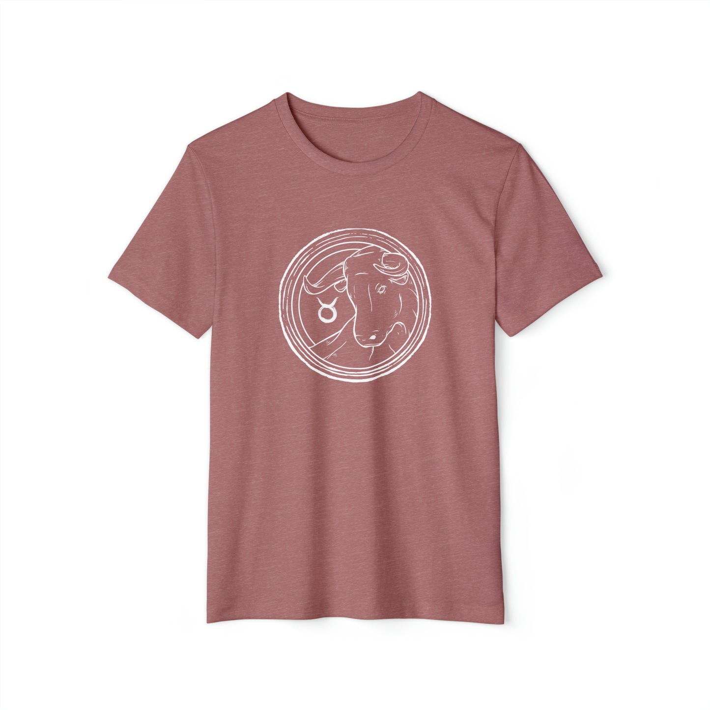 Taurus Unisex Recycled Organic T-Shirt (Mauve)
