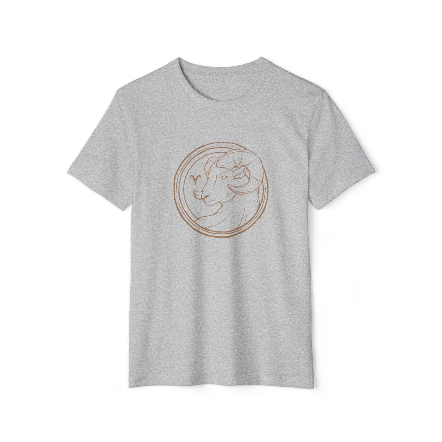 Aries Unisex Recycled Organic T-Shirt (Athletic Grey)