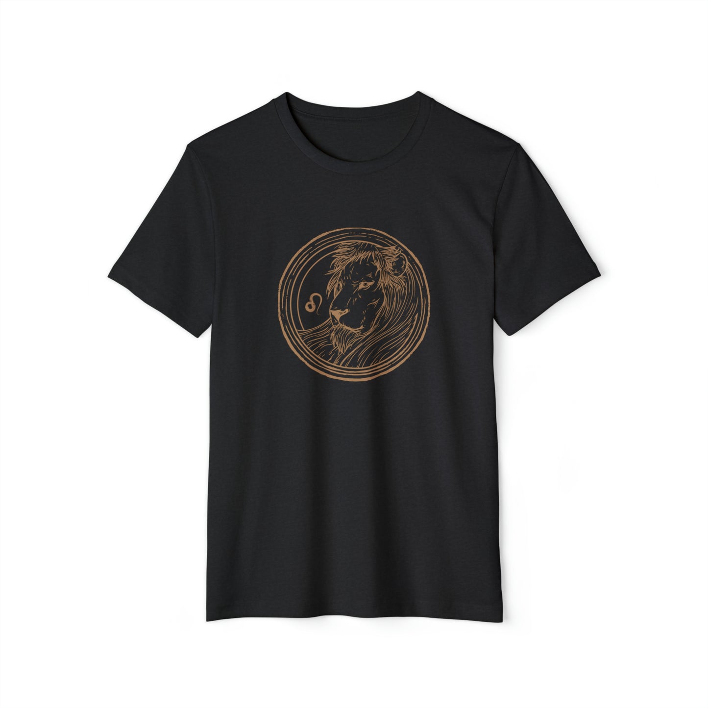 Leo Unisex Recycled Organic T-Shirt (Black)