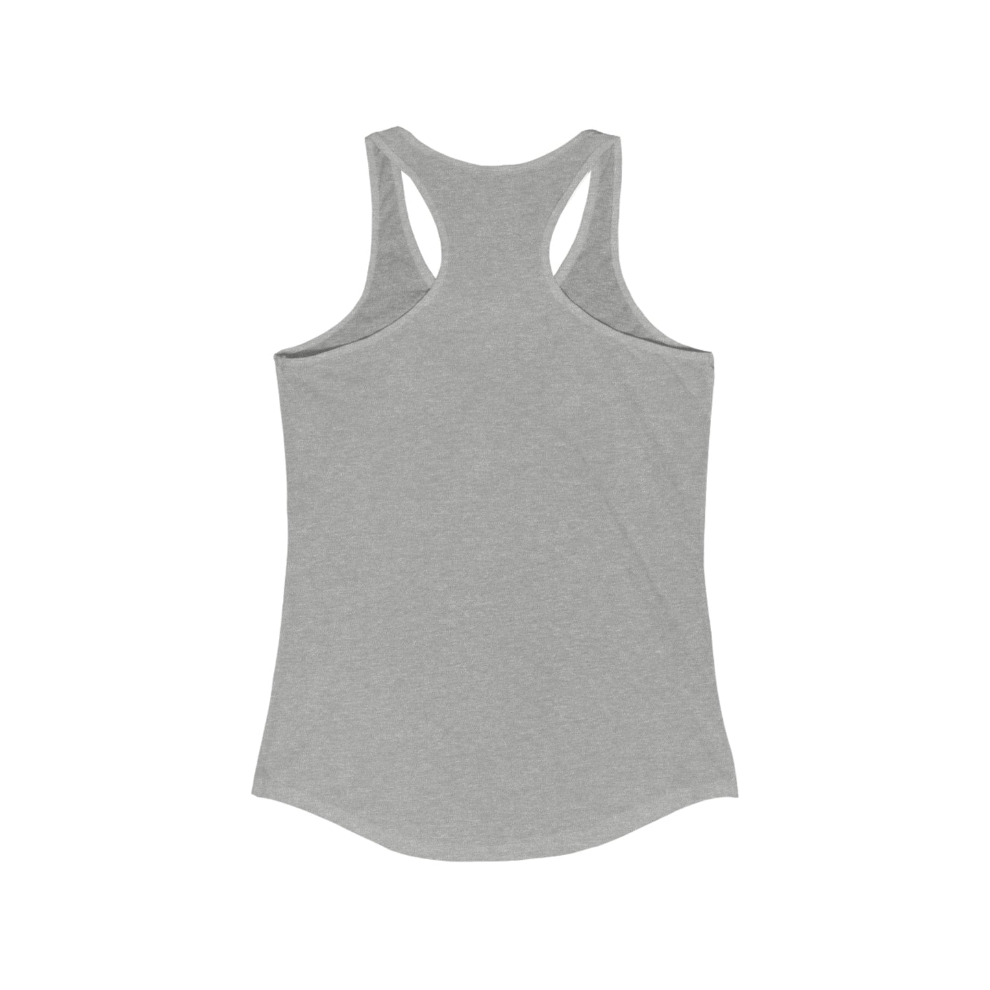 As Above So Below Women's Racerback Tank back (Heather Grey)