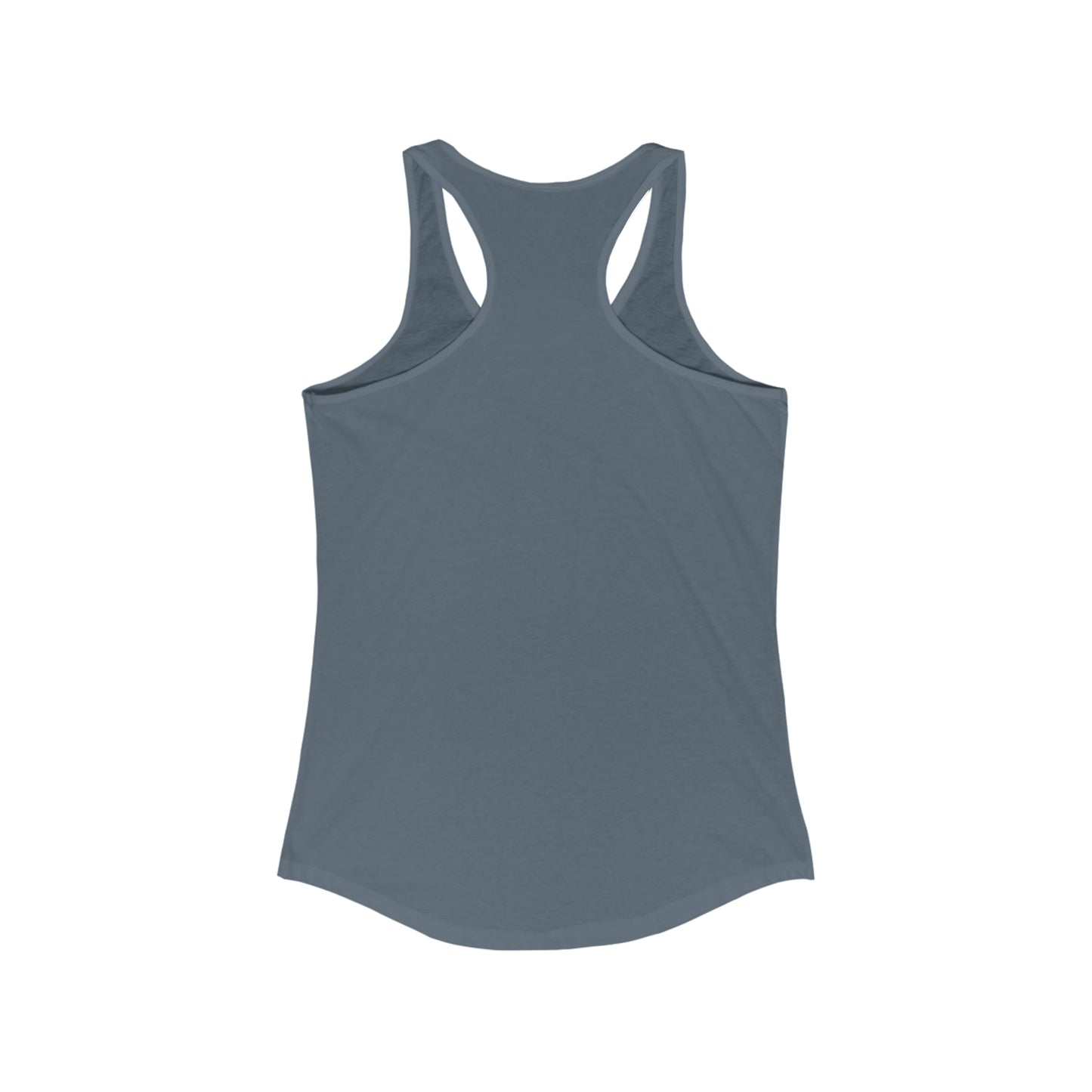 As Above So Below Women's Racerback Tank back (Indigo)