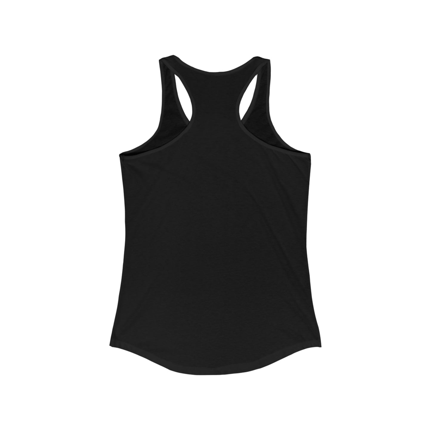 As Above So Below Women's Racerback Tank back (Black)