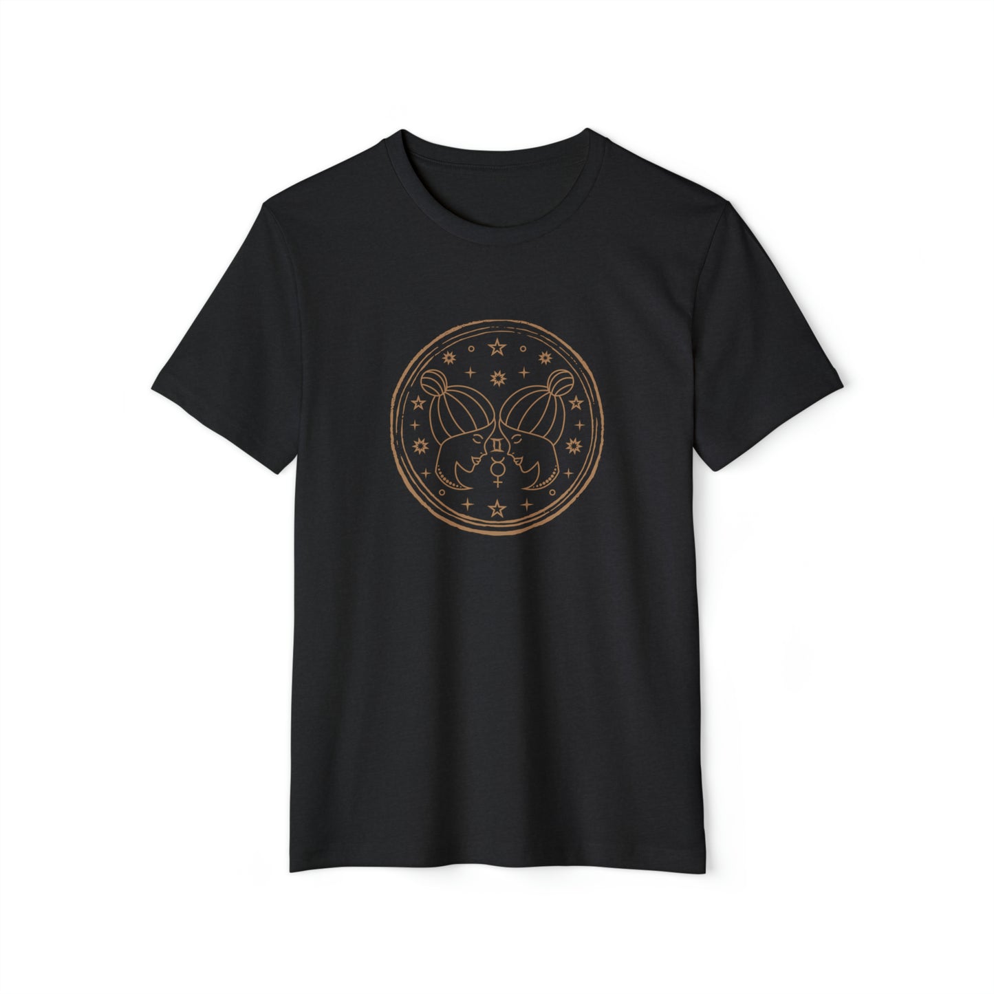 Gemini Unisex Recycled Organic T-Shirt (Black)