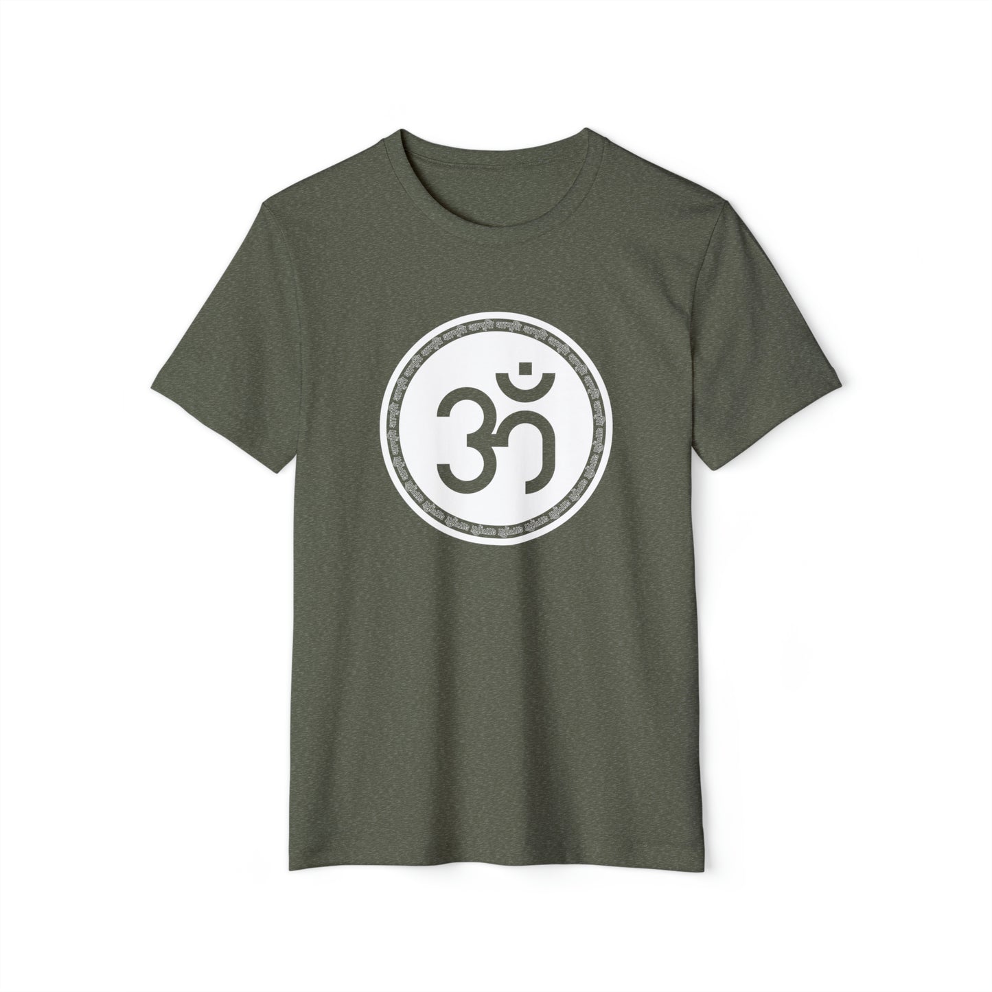 Om Unisex Recycled Organic T-Shirt (Military Green)