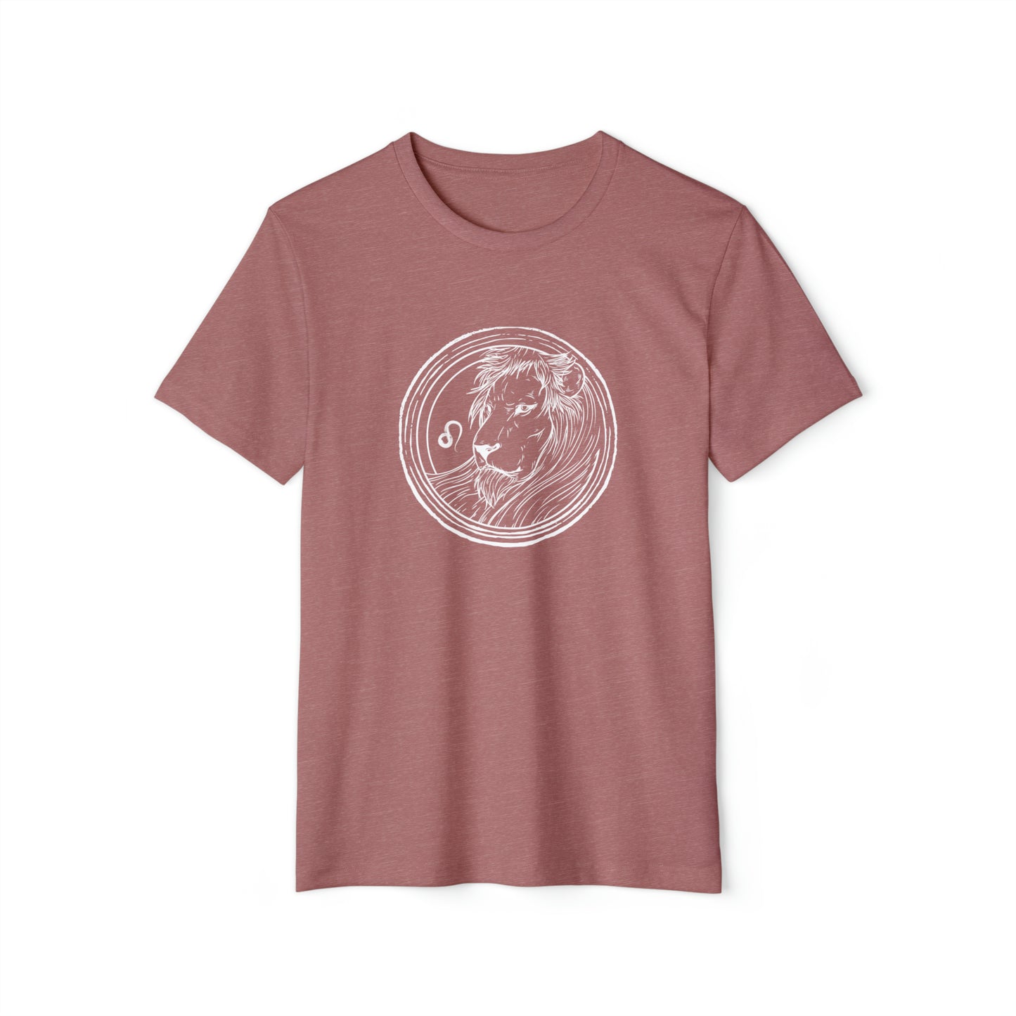 Leo Unisex Recycled Organic T-Shirt (Mauve)