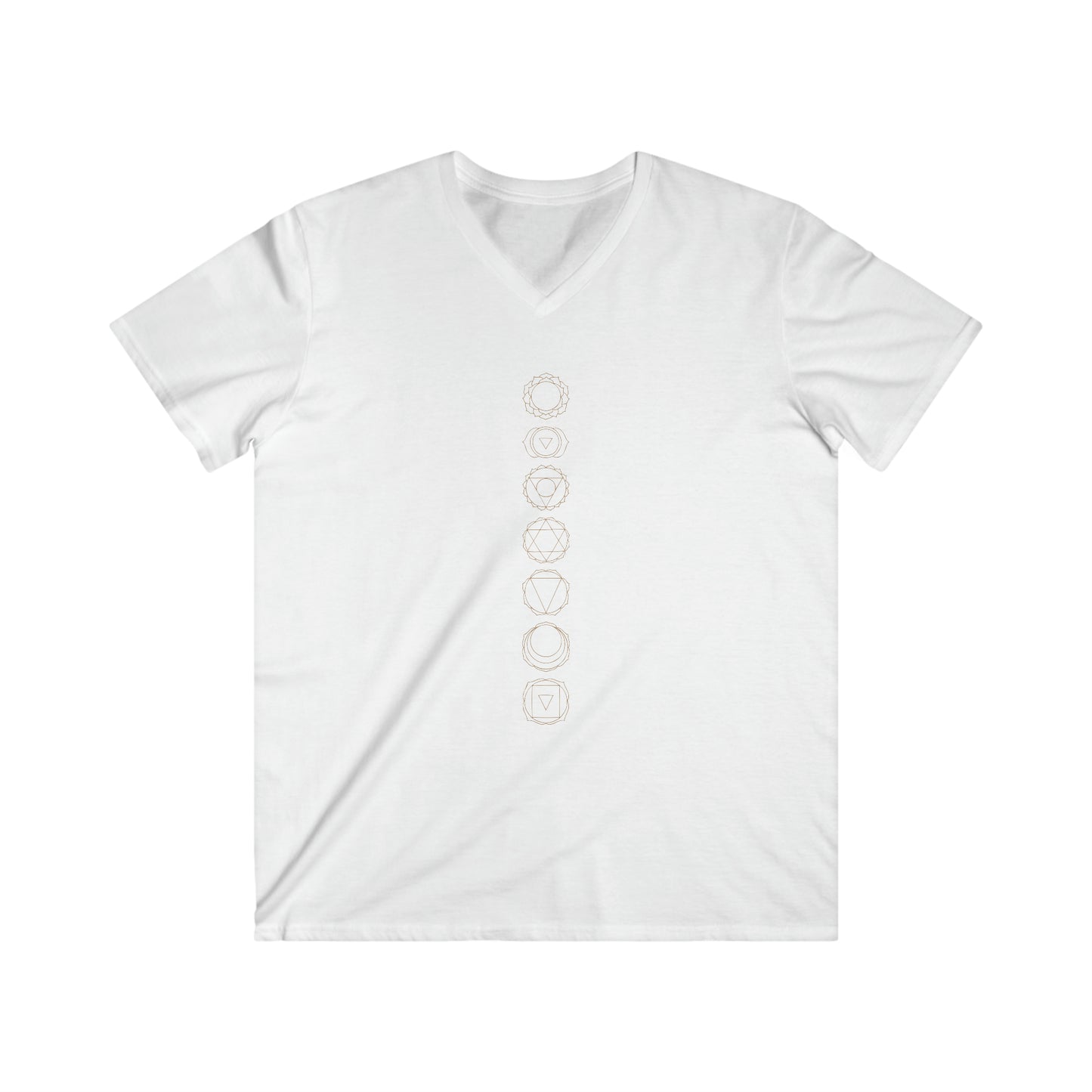 Men's Fitted V-Neck Short Sleeve Chakra Tee