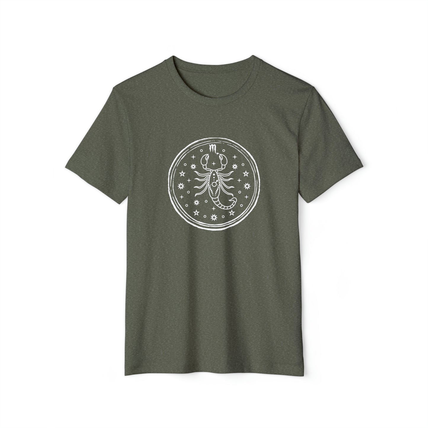 Scorpio Unisex Recycled Organic T-Shirt (Military Green)