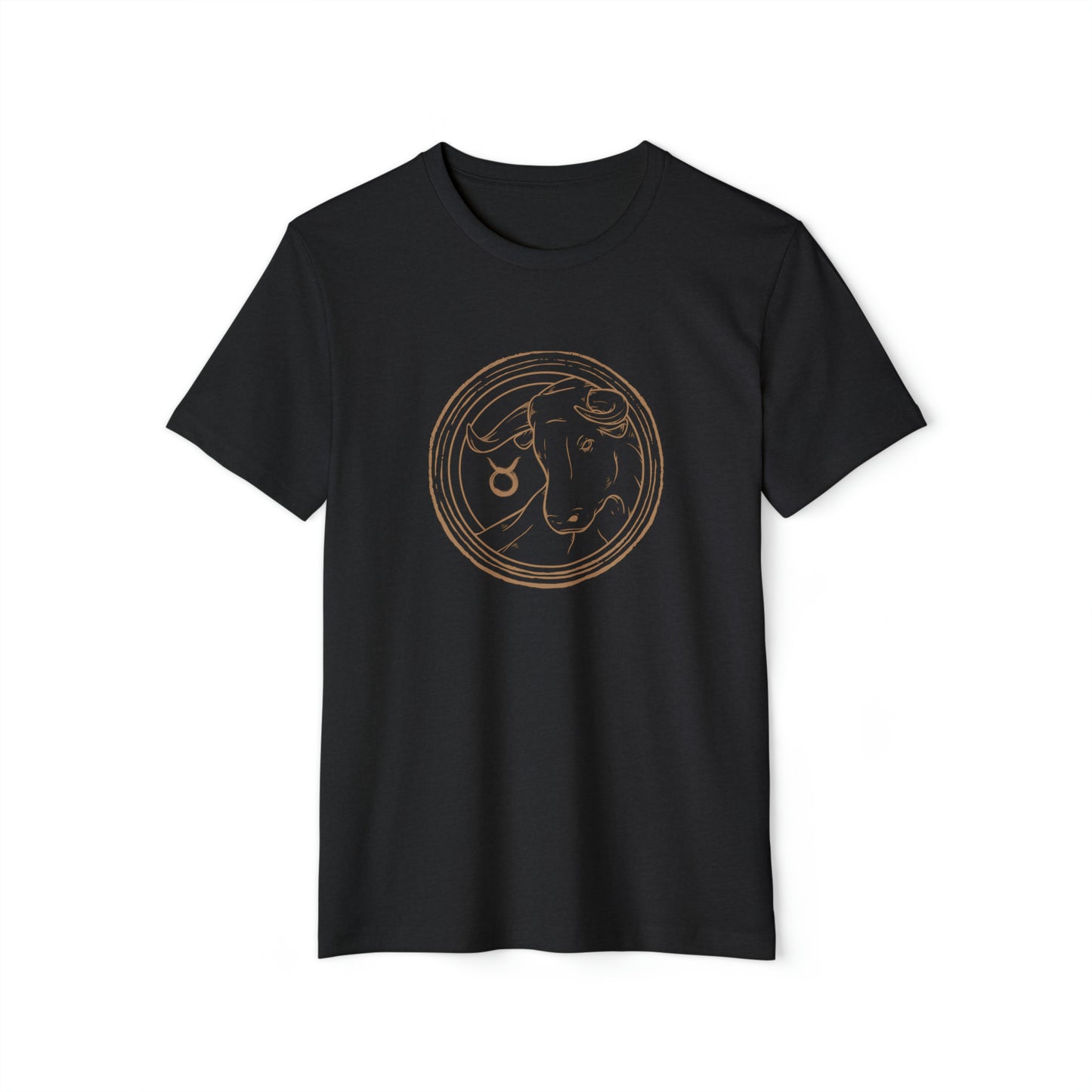 Taurus Unisex Recycled Organic T-Shirt (Black)