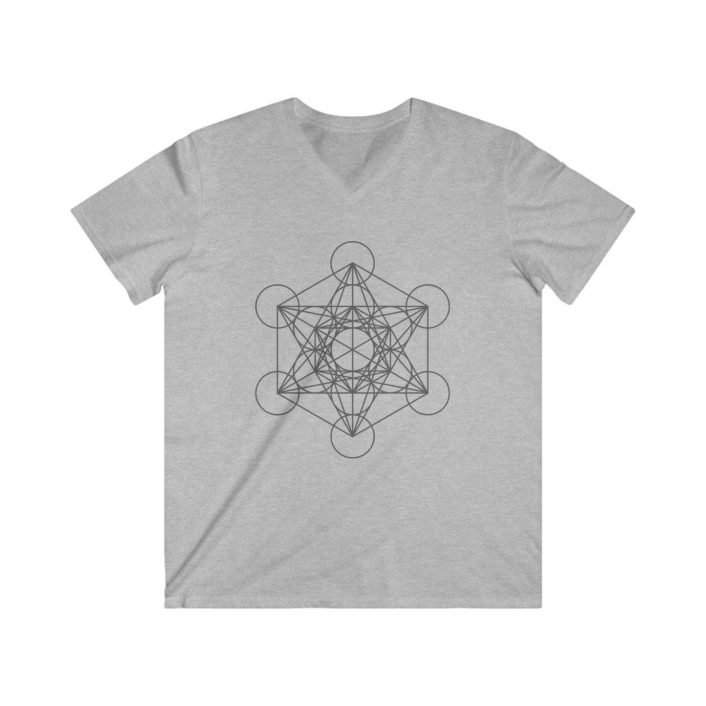 Men's Fitted V-Neck Short Sleeve Metatron Tee
