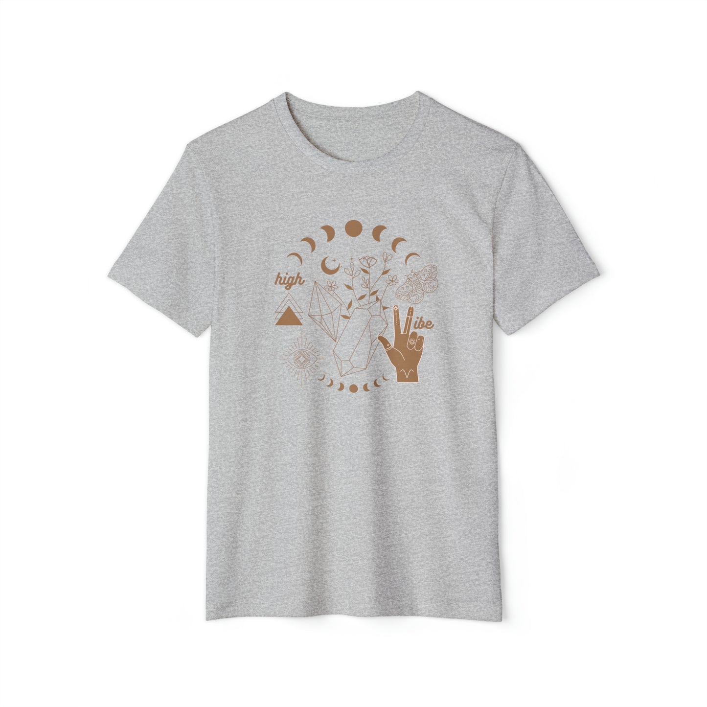 High Vibe Unisex Recycled Organic T-Shirt (Athletic Grey)