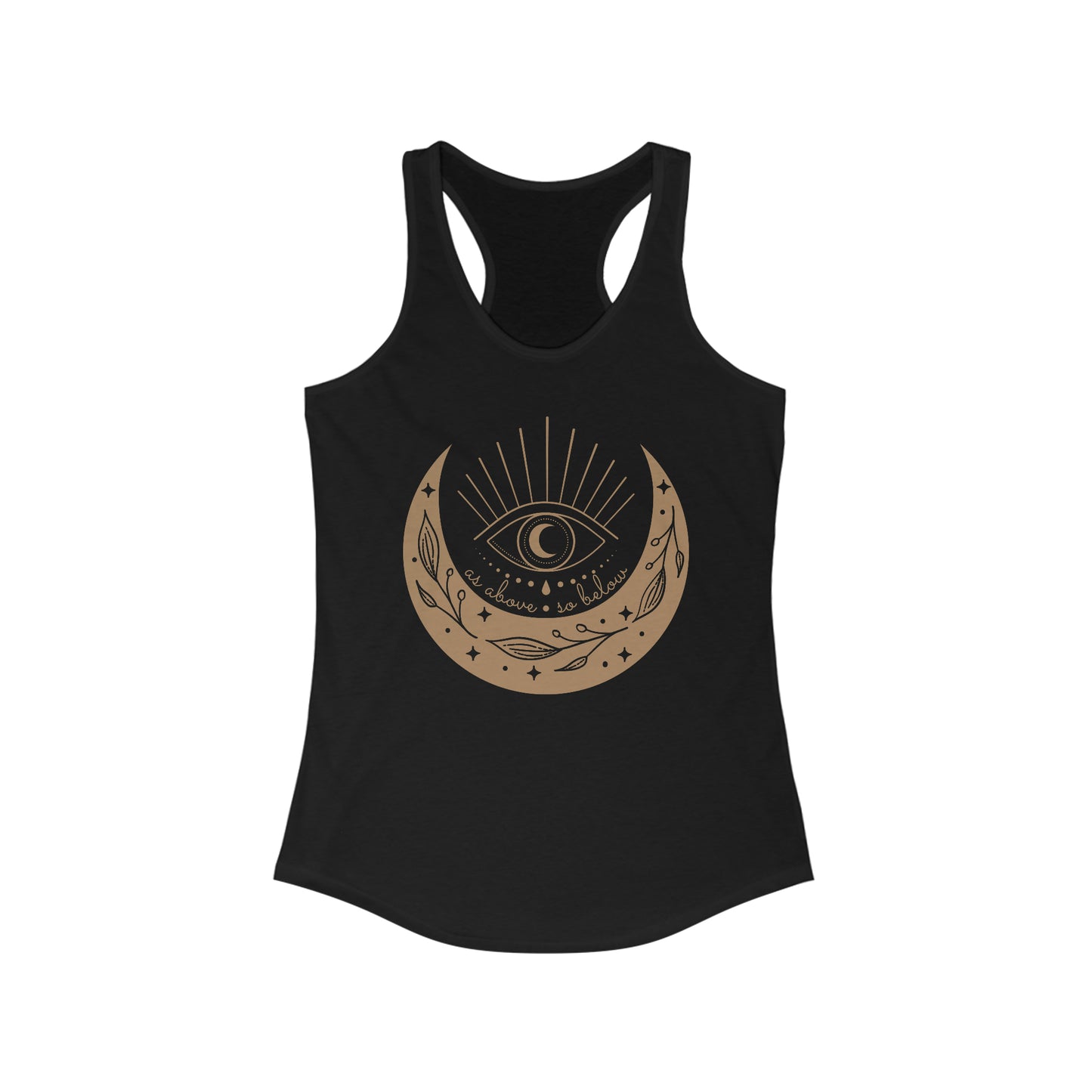 As Above So Below Women's Racerback Tank (Black)