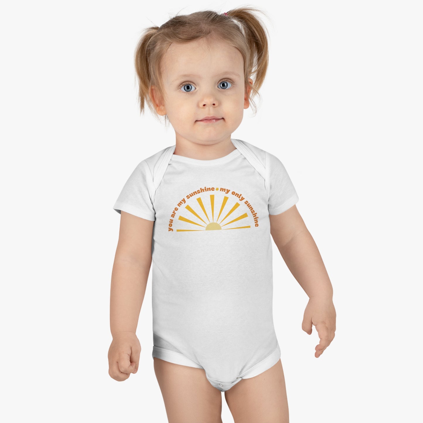 You Are My Sunshine Organic Short Sleeve Onesie