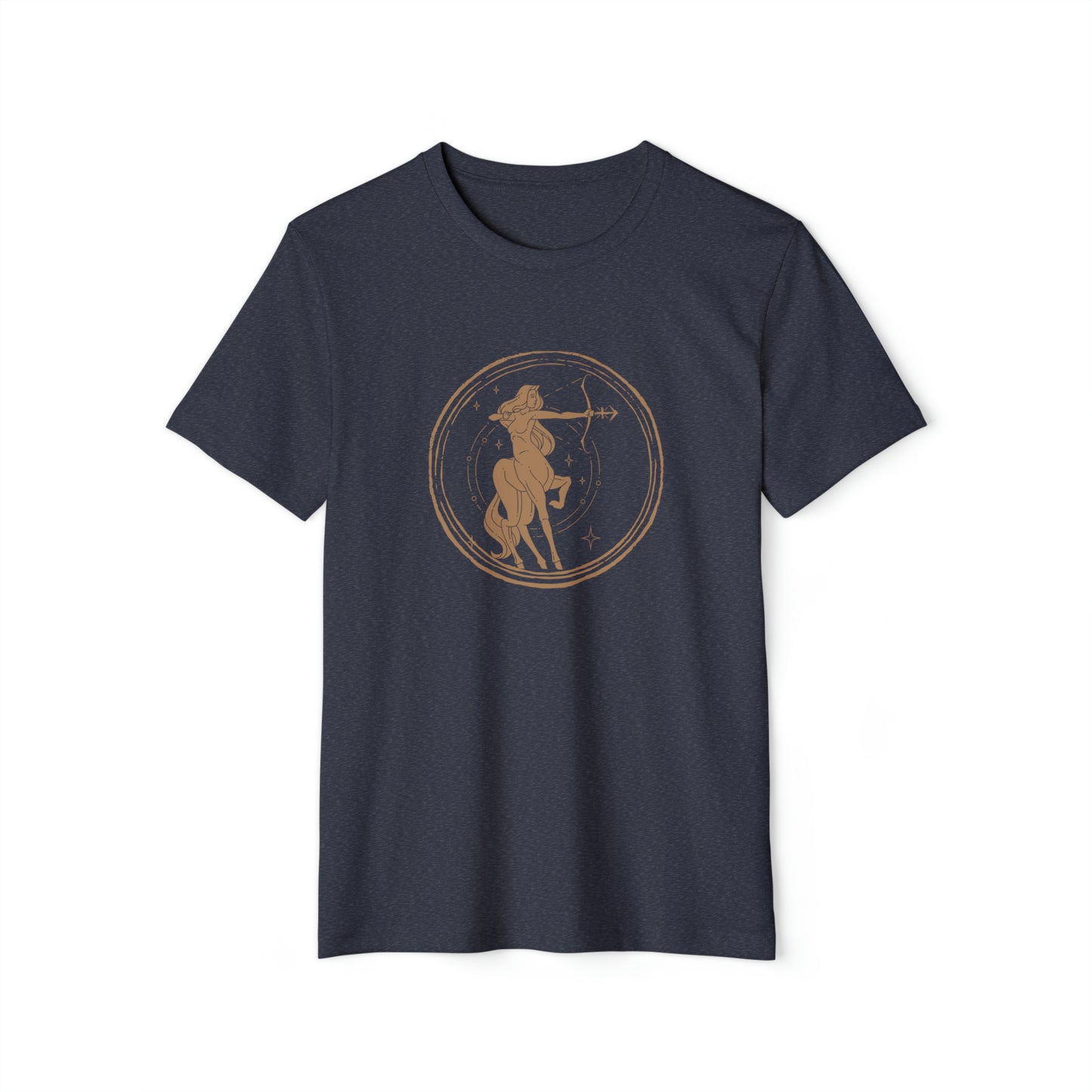 Sagittarius Unisex Recycled Organic T-Shirt (Navy)