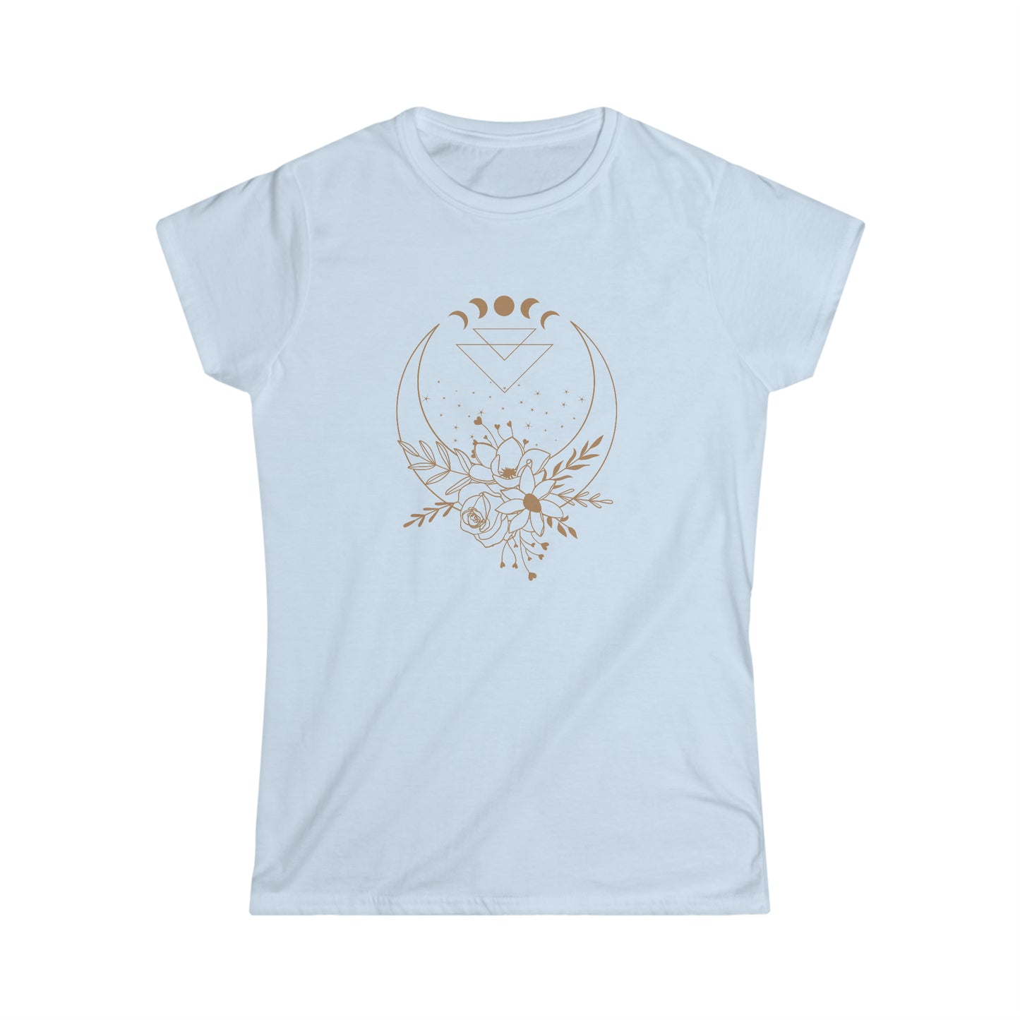 Flower Moon Women's Fitted Tee