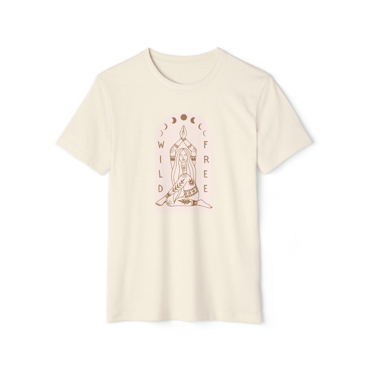 Wild & Free Unisex Recycled Organic T-Shirt (Natural)