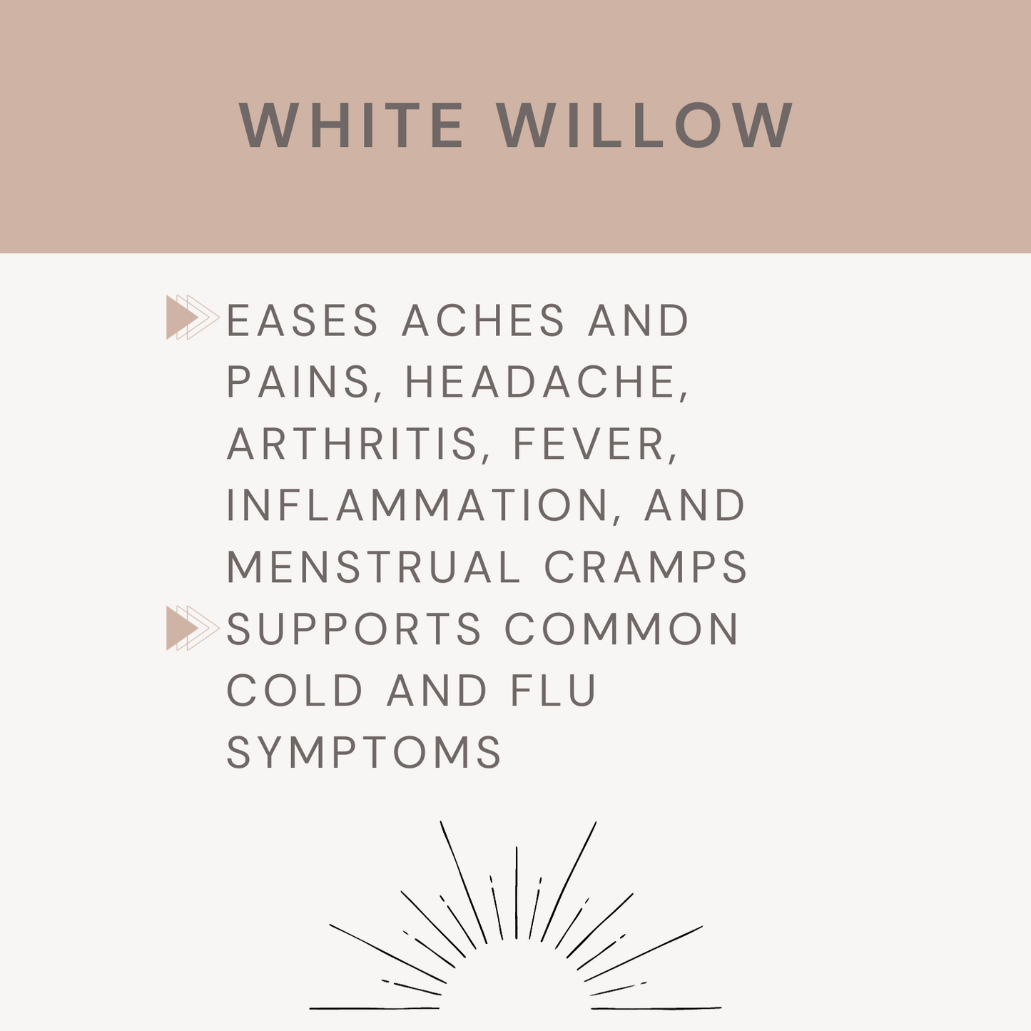 White Willow Bark Tincture (used for)