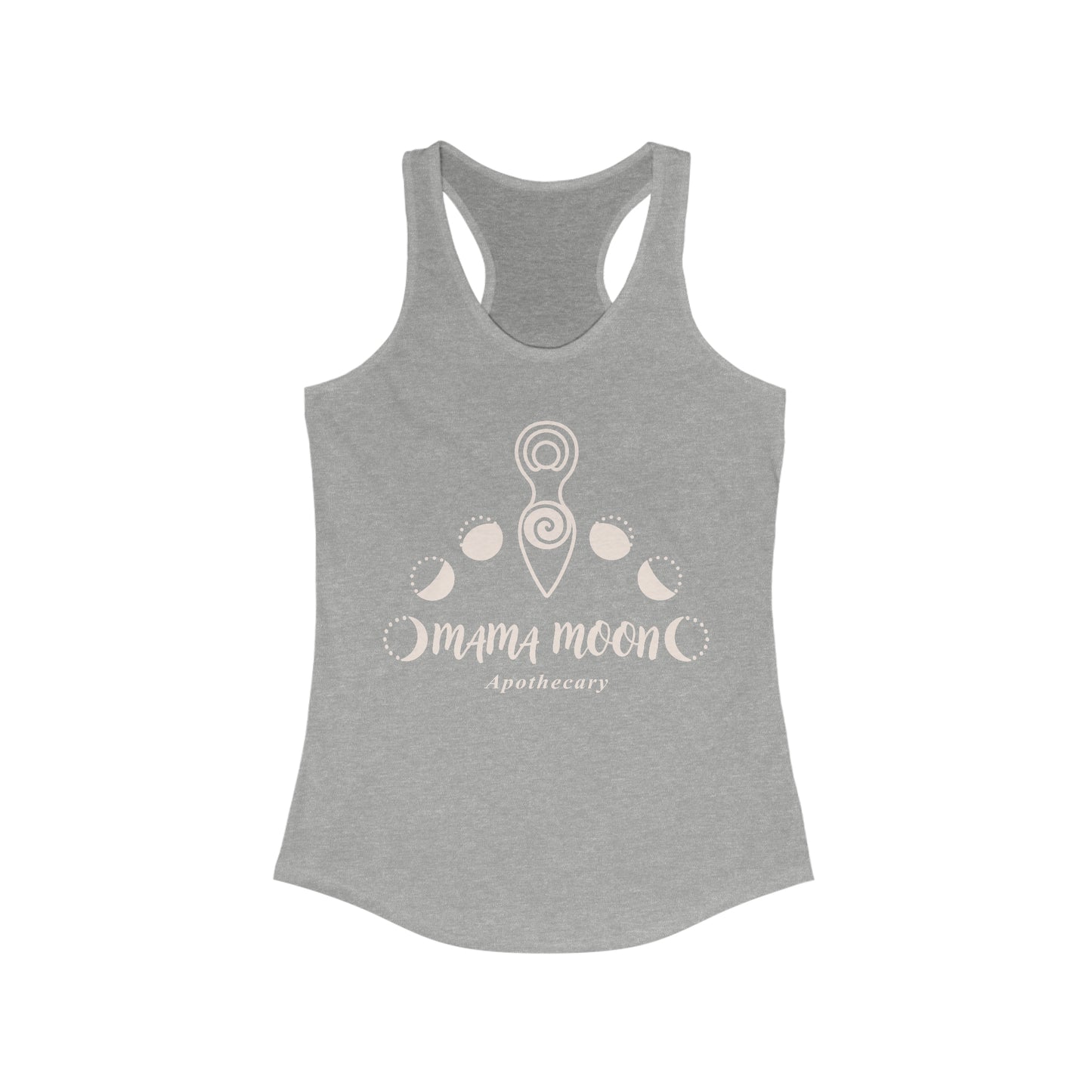 Mama Moon Racerback Tank Top (Heather Grey)