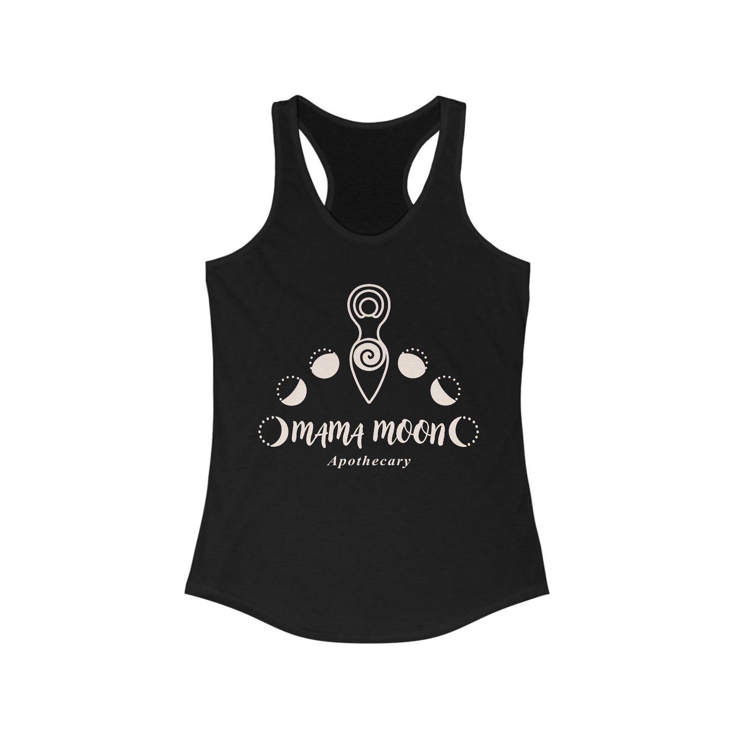 Mama Moon Racerback Tank Top (Black)
