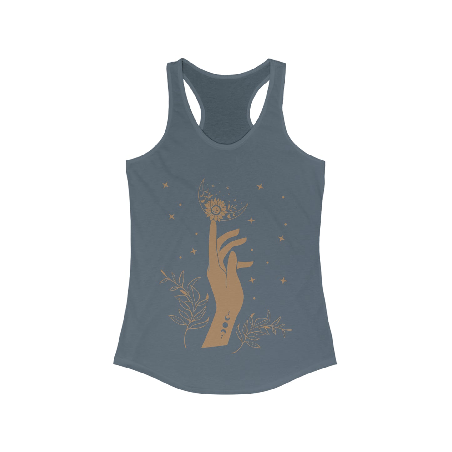 Moon Racerback Tank Top (Indigo)