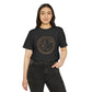 Taurus Unisex Recycled Organic T-Shirt on model (Dark Grey)