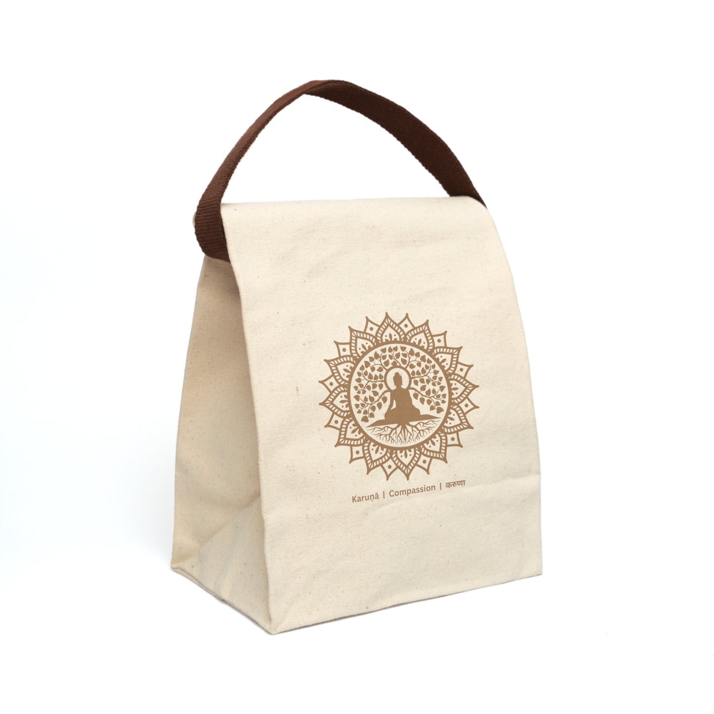 Karuṇā Canvas Lunch Bag With Strap