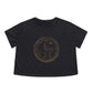 Aquarius Zodiac Cropped Tee (Dark Grey)