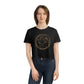 Aries Zodiac Cropped Tee on model (Black)