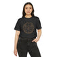 Gemini Unisex Recycled Organic T-Shirt on model (Dark Grey)