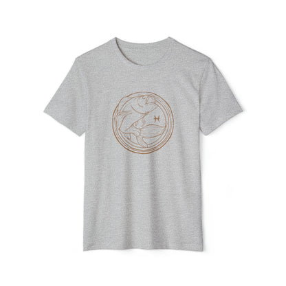 Pisces Unisex Recycled Organic T-Shirt (Athletic Grey)