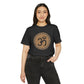 Om Unisex Recycled Organic T-Shirt on model (Dark Grey)