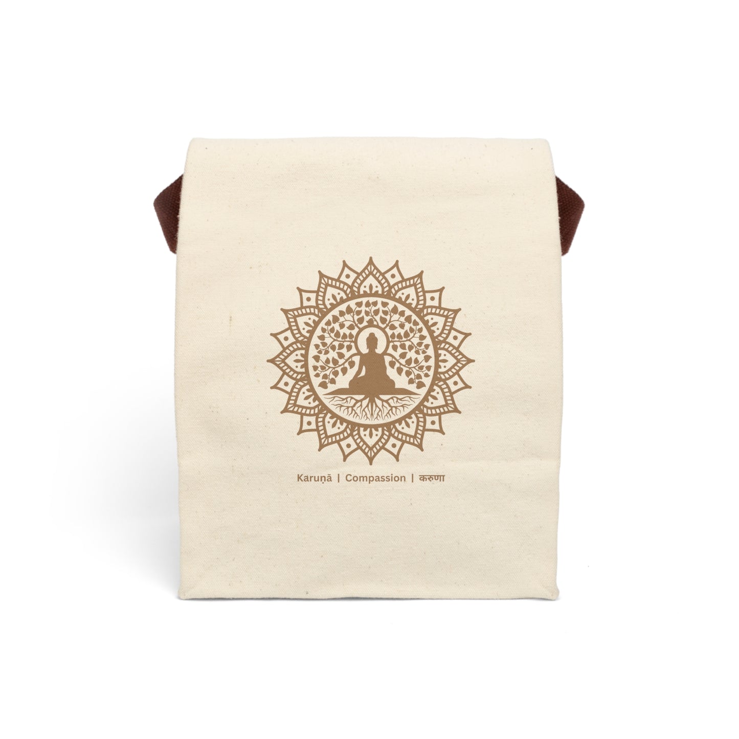 Karuṇā Canvas Lunch Bag With Strap