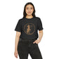 Sagittarius Unisex Recycled Organic T-Shirt on model (Dark Grey)