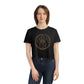 Scorpio Zodiac Cropped Tee on model (Black)