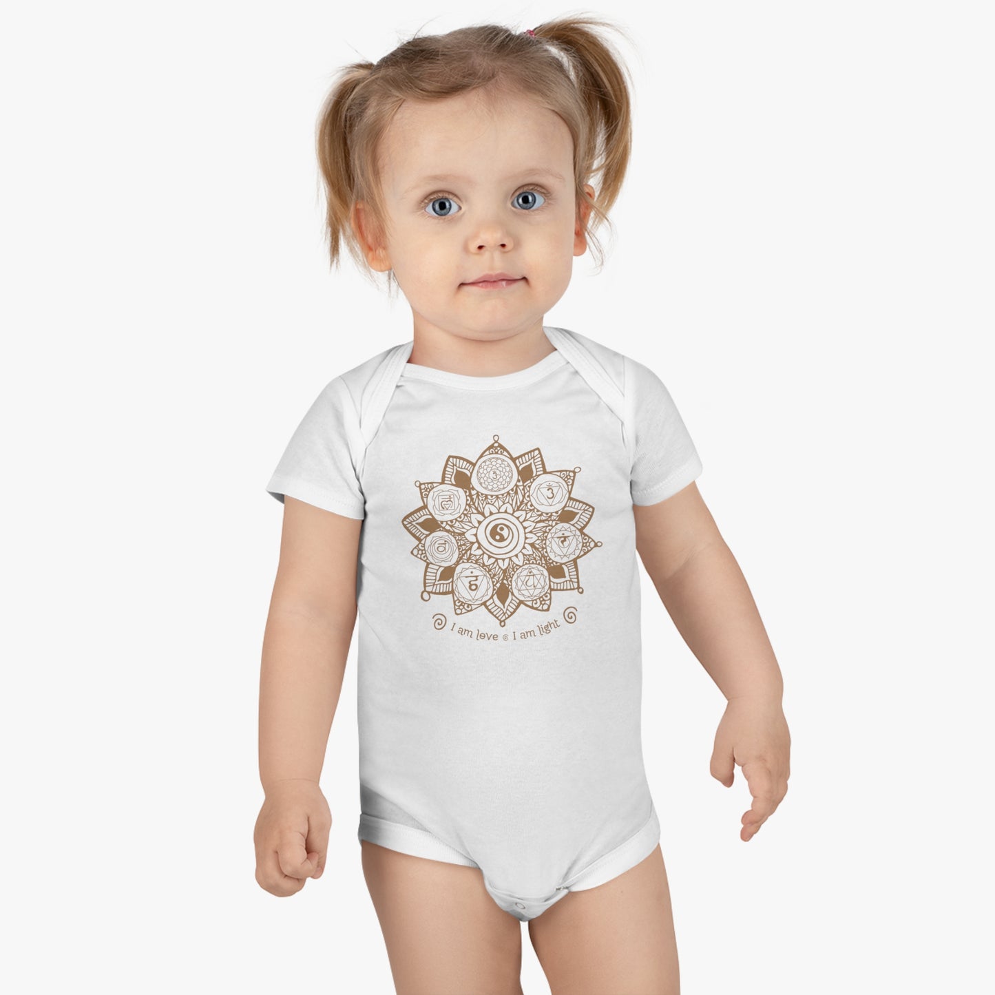 Chakras Organic Short Sleeve Onesie