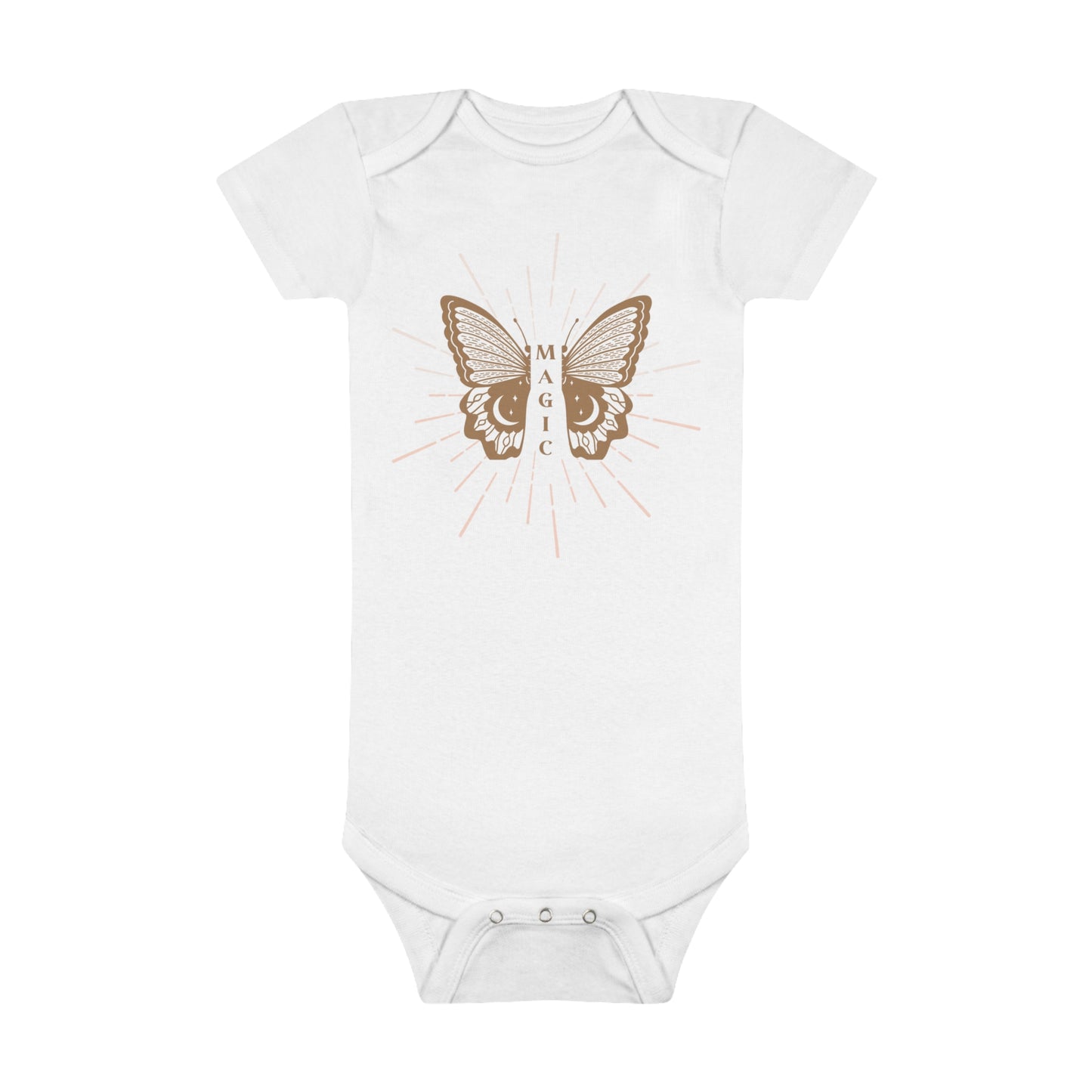 Butterfly Magic Organic Short Sleeve Onesie