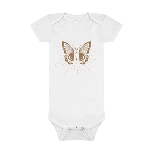 Butterfly Magic Organic Short Sleeve Onesie