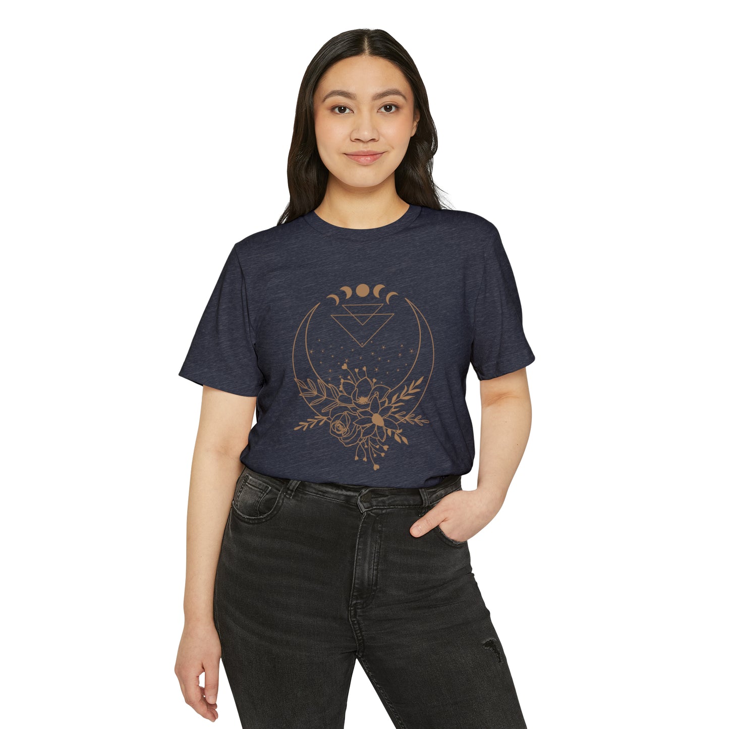 Flower Moon Unisex Recycled Organic T-Shirt