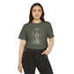 Wild & Free Unisex Recycled Organic T-Shirt on model (Military Green)