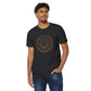Cancer Unisex Recycled Organic T-Shirt on model (Dark Grey)