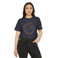 Aries Unisex Recycled Organic T-Shirt on model (Navy)