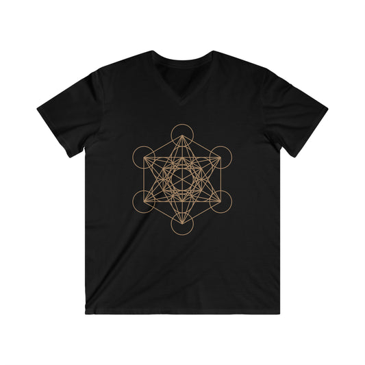 Men's Fitted V-Neck Short Sleeve Metatron Tee