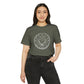 Cancer Unisex Recycled Organic T-Shirt on model (Military Green)