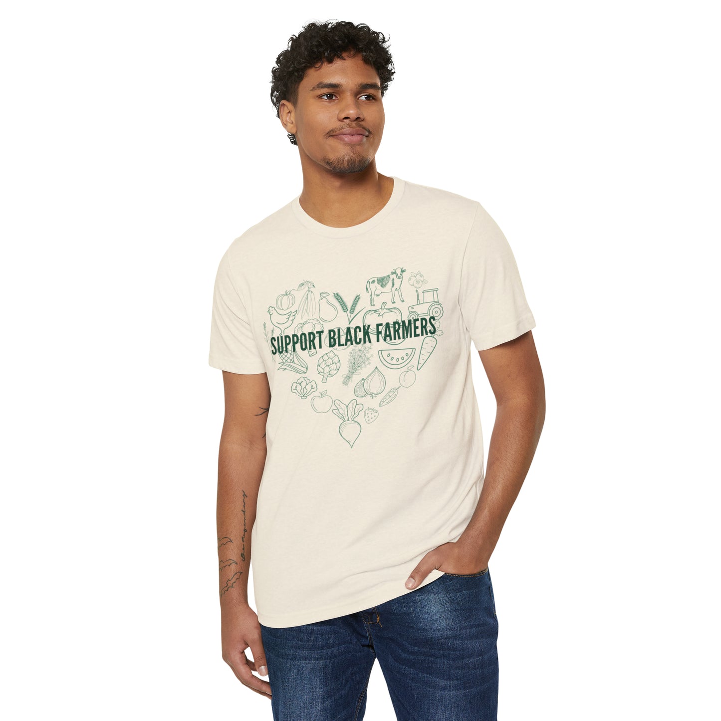 Support Black Farmers Recycled Organic T-Shirt