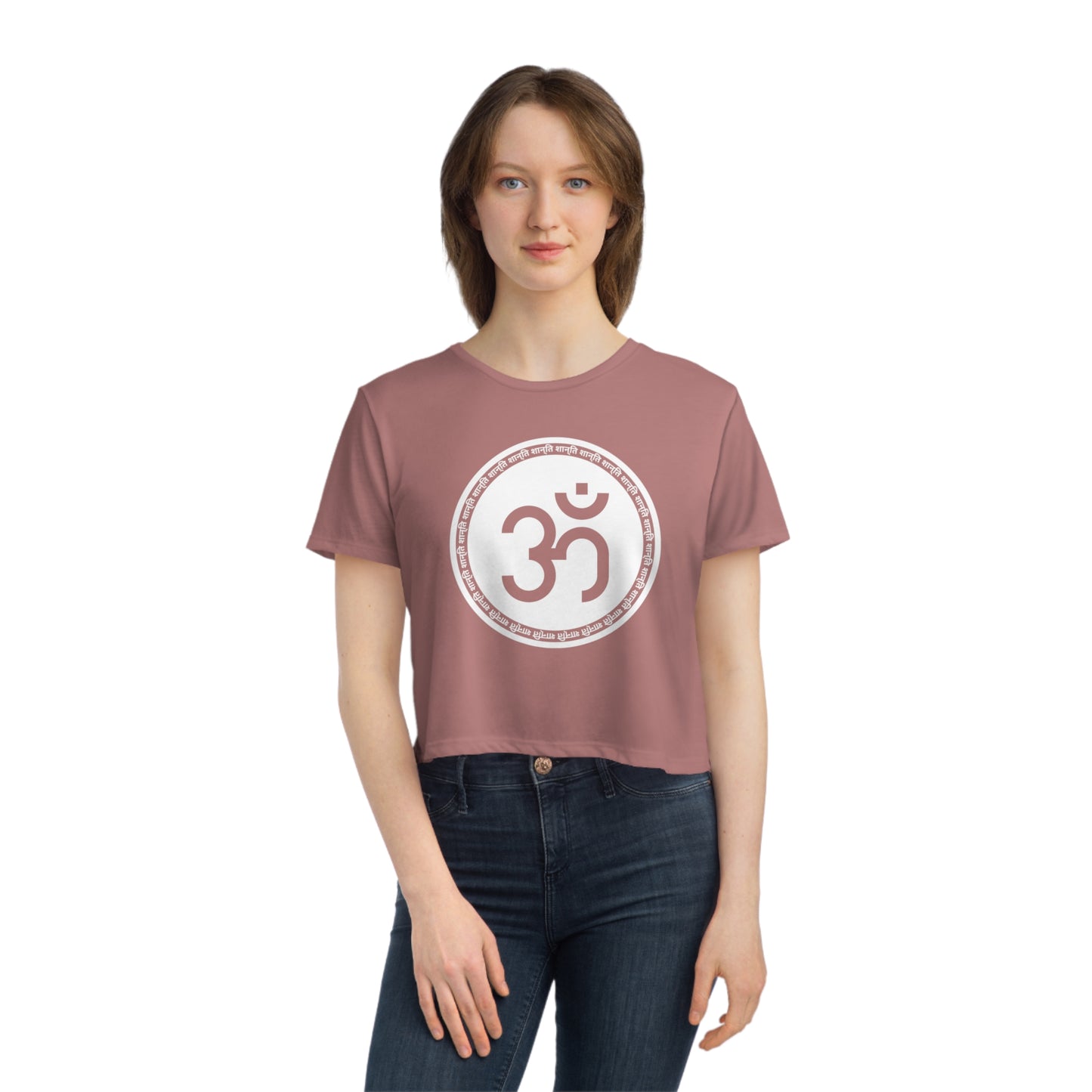 Om shanti Cropped Tee