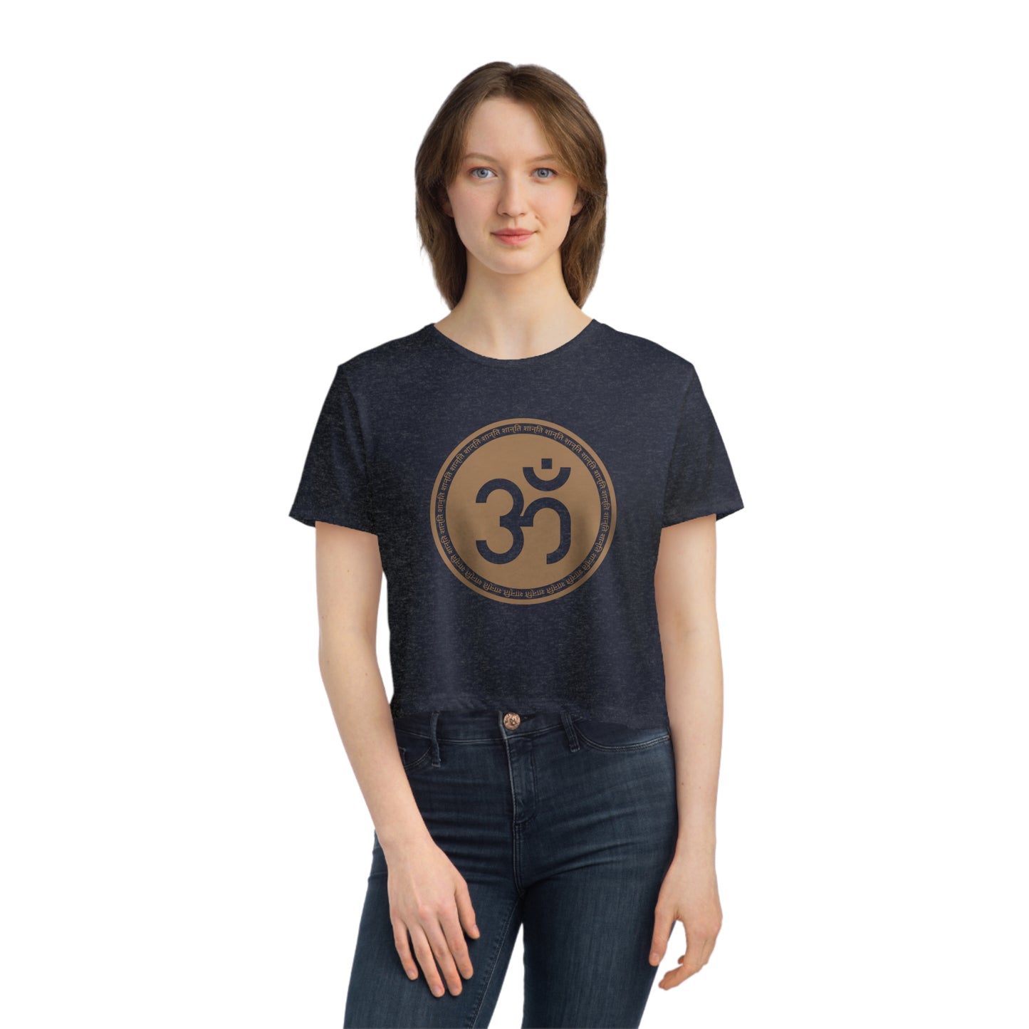 Om shanti Cropped Tee