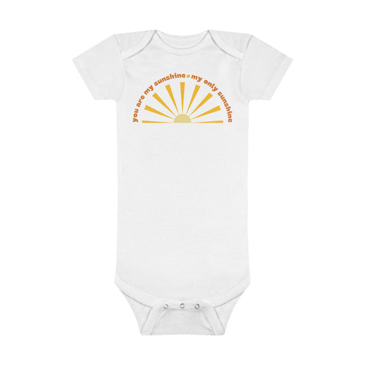 You Are My Sunshine Organic Short Sleeve Onesie